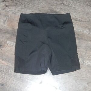 PINK ACTIVE Bike Shorts High Waist Athletic Workout‎ Black Shorts M